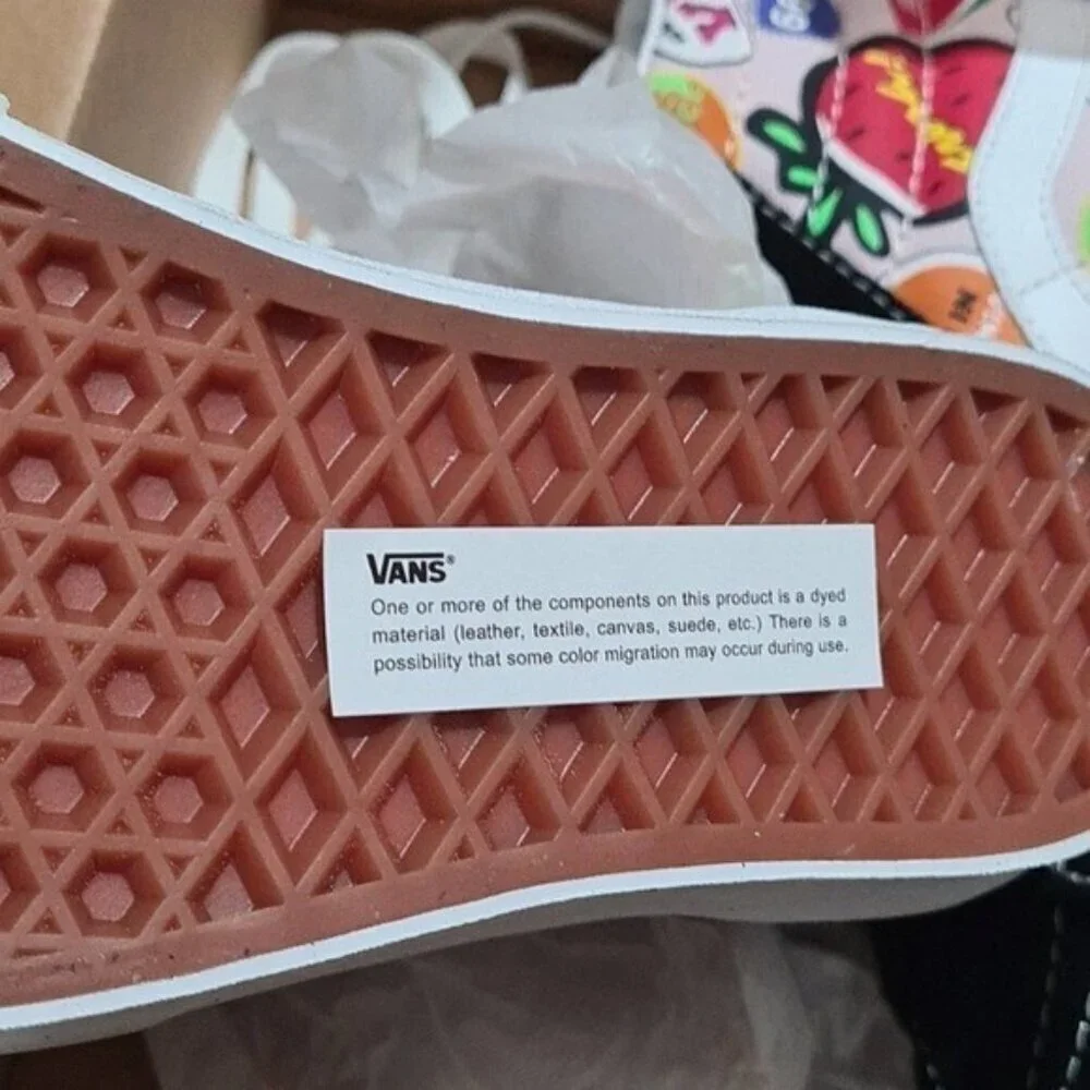 Vans Hi Multicolor Shoes Size 6.5 New